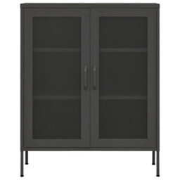 Vidaxl Storage Cabinet Anthracite 80X35X101.5 Cm Steel - thumbnail 3
