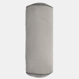OHS Bolster Cushion Matte Velvet Filled Bedroom Sofa Plump Pillow, Grey Charcoal - thumbnail 4