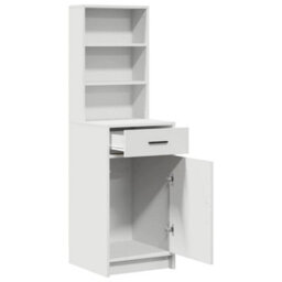 Berkfield Tall Cabinet White 40X41X135 Cm Made Of Engineered Wood - thumbnail 5