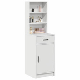 Berkfield Tall Cabinet White 40X41X135 Cm Made Of Engineered Wood - thumbnail 3