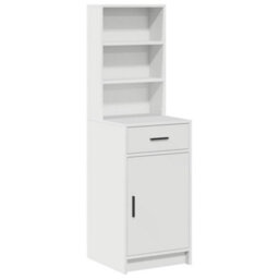 Berkfield Tall Cabinet White 40X41X135 Cm Made Of Engineered Wood - thumbnail 2