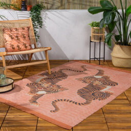 Furn. Tibetan Tiger Digitally Printed Outdoor/indoor Rug - thumbnail 1