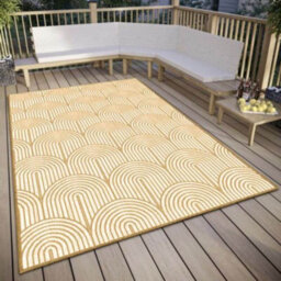 The Rugs Flatweave Indoor Outdoor Reversible Rug Pangli Durable Polypropylene In Yellow - thumbnail 7