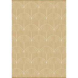 The Rugs Flatweave Indoor Outdoor Reversible Rug Pangli Durable Polypropylene In Yellow - thumbnail 1