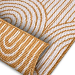 The Rugs Flatweave Indoor Outdoor Reversible Rug Pangli Durable Polypropylene In Yellow - thumbnail 3