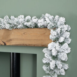 Samuel Alexander 2.7M Imperial Snowy Christmas Garland With 180 Tips - thumbnail 6