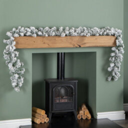 Samuel Alexander 2.7M Imperial Snowy Christmas Garland With 180 Tips - thumbnail 1