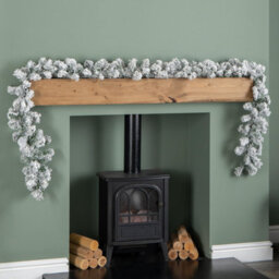 Samuel Alexander 2.7M Imperial Snowy Christmas Garland With 180 Tips - thumbnail 9