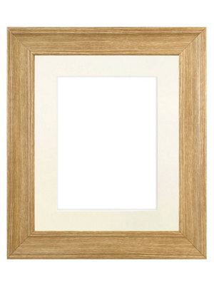 Frames By Post Scandi Oak Frame With Ivory Mount For Image Size 24 X 16 Inch - image 1