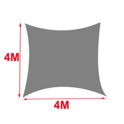 Sundaze 4X4M Square Light Green Sun Shade Sail Outdoor Garden Patio Sunscreen Uv Block With Free Rope - thumbnail 3