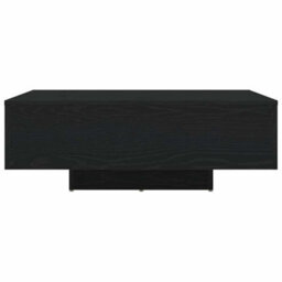 Berkfield Coffee Table With Led Lights Black Oak 85X55X31 Cm - thumbnail 6