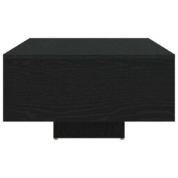 Berkfield Coffee Table With Led Lights Black Oak 85X55X31 Cm - thumbnail 7