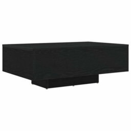 Berkfield Coffee Table With Led Lights Black Oak 85X55X31 Cm - thumbnail 5