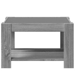 Berkfield Coffee Table With Led Grey Sonoma 73X53X45 Cm Engineered Wood - thumbnail 6