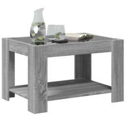 Berkfield Coffee Table With Led Grey Sonoma 73X53X45 Cm Engineered Wood - thumbnail 5