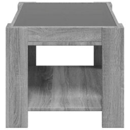 Berkfield Coffee Table With Led Grey Sonoma 73X53X45 Cm Engineered Wood - thumbnail 7