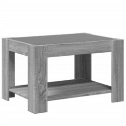 Berkfield Coffee Table With Led Grey Sonoma 73X53X45 Cm Engineered Wood - thumbnail 8