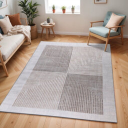 Livabliss Scandi Modern Beige/white Aitana Area Rug 200 X 275 Cm - Easy Care, Non Shedding, Ideal For Living Room & Bedroom - thumbnail 2