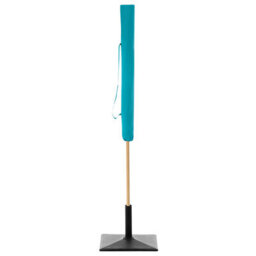 Wyld And Coco Turquoise Market Parasol 2.32 M Round Canopy Uv-Resistant Polyester With Steel Pole - thumbnail 8