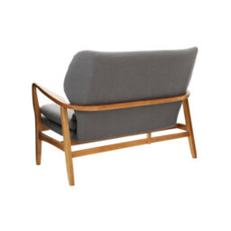 Orsina Grey Sofa With Birchwood Frame, Comfy Fabric Seat, Easy To Clean Buttoned Sofa, Long-Lasting Small Sofa - thumbnail 3