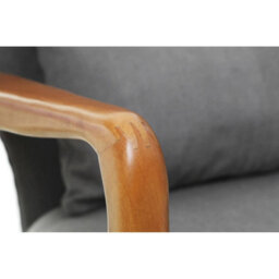 Orsina Grey Sofa With Birchwood Frame, Comfy Fabric Seat, Easy To Clean Buttoned Sofa, Long-Lasting Small Sofa - thumbnail 5