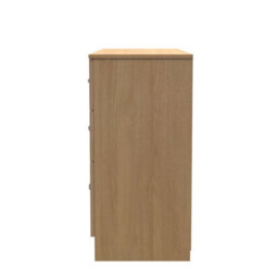 Stafford 6 Drawer Wide Chest In Modern Oak (Ready Assembled) - thumbnail 2