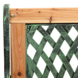 Walplus Garden Bench 122 Cm Cast Iron And Solid Firwood - thumbnail 5