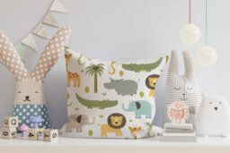 Warren Reed Designer Cute Safari Animals Cushions 45Cm X 45Cm - thumbnail 2