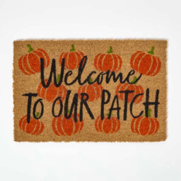 Homescapes Pumpkin Patch Non-Slip Coir Doormat, 40 X 60 Cm - thumbnail 1