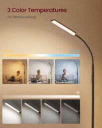 Vasagle Led Floor Lamp For Living Room, Adjustable Height 141-175 Cm, 1 Timer And Memory Function, Button And Remote Control - thumbnail 5