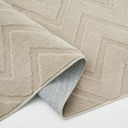 Bedlooms Beige High Low Pile Rug 120X170Cm, Soft Thick Piles,  Diamond Pattern, Modern Area Rugs And Bedroom Rug - thumbnail 2