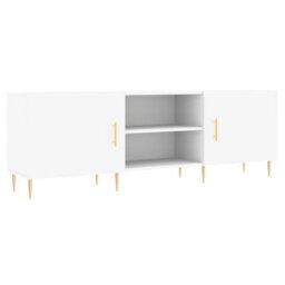 Berkfield Sturdy Tv Cabinet White 150X30X50 Cm Engineered Wood