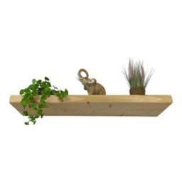 "Moderix Wooden Reclaimed Floating Shelf 6"" 140mm - Colour Light Oak - Length 120Cm" - thumbnail 3