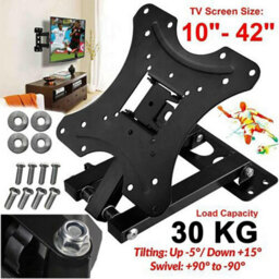 Atek Tilt Swivel Tv Wall Mount Bracket 10-42 Inch, Tv Wall Brackets, Full Motion Articulating Arm Heavy Duty Load Capacity  30Kg - thumbnail 2