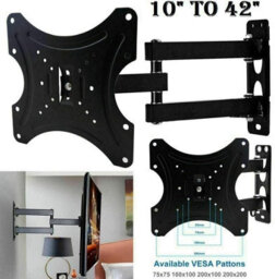 Atek Tilt Swivel Tv Wall Mount Bracket 10-42 Inch, Tv Wall Brackets, Full Motion Articulating Arm Heavy Duty Load Capacity  30Kg - thumbnail 7