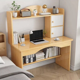Computer Desk Study Table Writing Shelves Home Office Workstation W/ Drawer - thumbnail 2