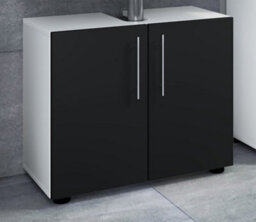 Vcm Wooden Underfloor Cabinet Flandu Ll Swivel Doors - thumbnail 2