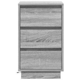 Berkfield Bedside Cabinet With Led Grey Sonoma 39X34.5X65 Cm Engineered Wood - thumbnail 6