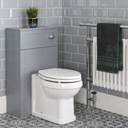 Homestylestore 1210mm Light Grey Bathroom Vanity Unit With Double Basin And Wc Unit With Back To Wall Toilet - thumbnail 2