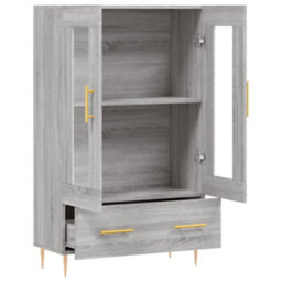 Berkfield Highboard Grey Sonoma 69.5X31X115 Cm Engineered Wood - thumbnail 5