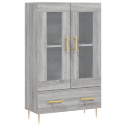Berkfield Highboard Grey Sonoma 69.5X31X115 Cm Engineered Wood - thumbnail 2