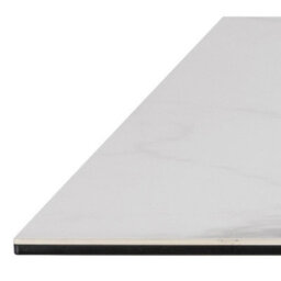 Wyld Haus Perth 160Cm White Ceramic Dining Table With Matte Black Metal Cross Base - 6 Seater - thumbnail 5