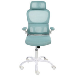 Beliani Modern Desk Chair Solis Blue - thumbnail 6