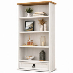 Mews Corona White 1 Drawer Dvd/cd Rack Bookcase Storage Unit - thumbnail 7
