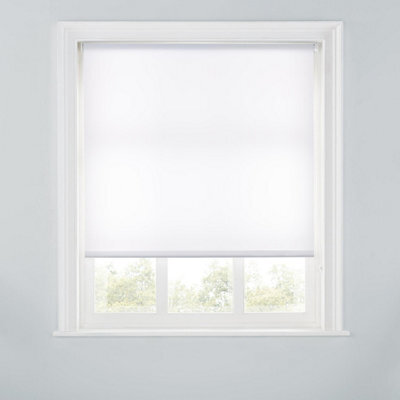 A.unique Home Premium Trimmable Daylight Roller Window Blind - Light Filtering Fabric - 5Ft - White - 150Cm (W) X 170Cm (L) - image 1
