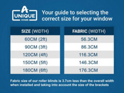 A.unique Home Premium Trimmable Daylight Roller Window Blind - Light Filtering Fabric - 5Ft - White - 150Cm (W) X 170Cm (L) - thumbnail 5