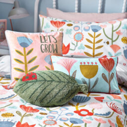Little Furn. Let's Grow Piped Velvet Feather Rich Cushion - thumbnail 5