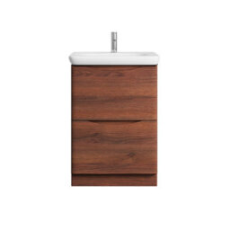 Plum&clay Eden Redwood Floorstanding Vanity Unit With Round Resin Basin (W)640mm - thumbnail 2