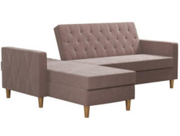Dorel Liberty Sectional Futon With Storage Pink - thumbnail 8