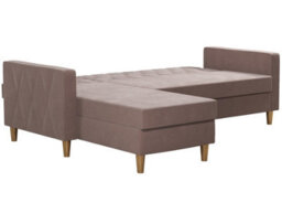 Dorel Liberty Sectional Futon With Storage Pink - thumbnail 6